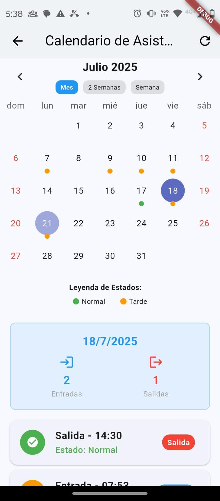 App AcademicPrime - Asistencia