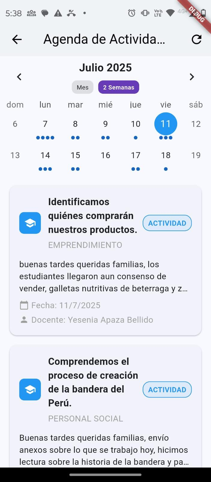App AcademicPrime - Agenda de actividades