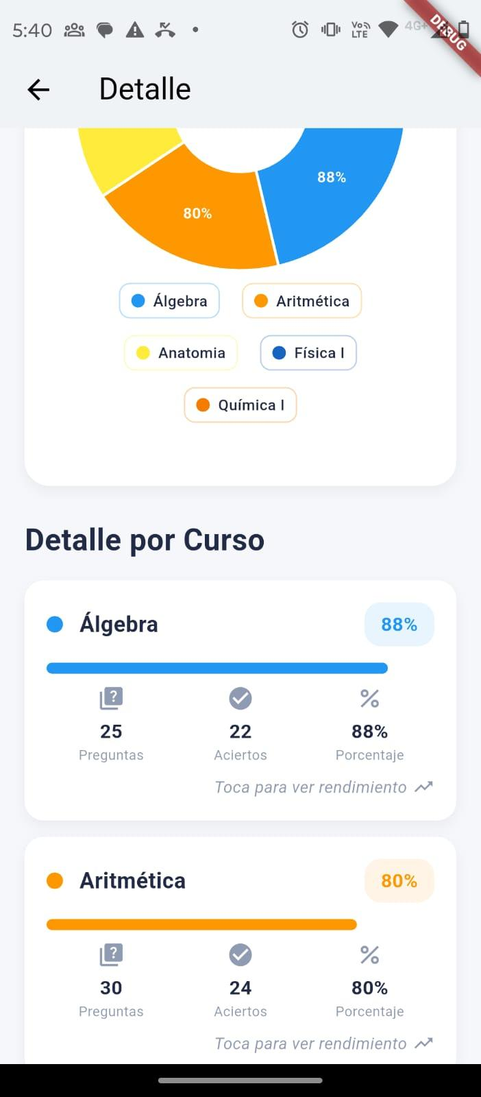 App - Detalle de cursos