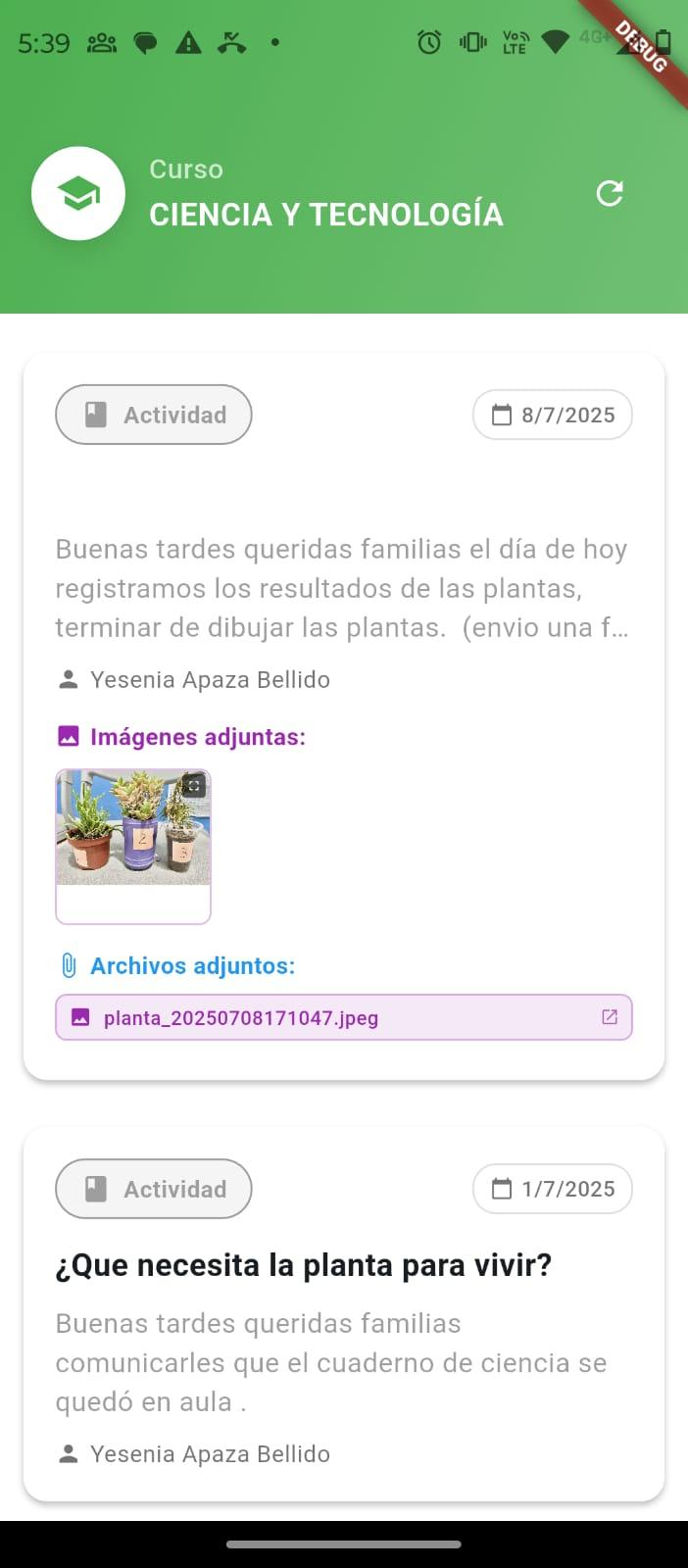 App AcademicPrime - Actividades del curso